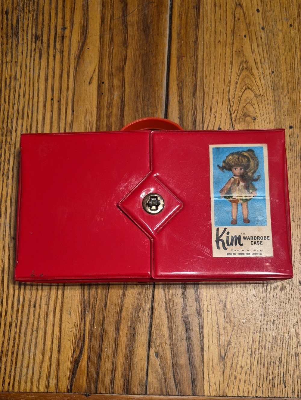 Kim Wardrobe Case Red Vintage Doll Storage And Dolls